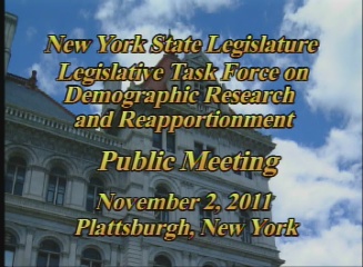 Plattsburgh Meeting - November 2, 2011